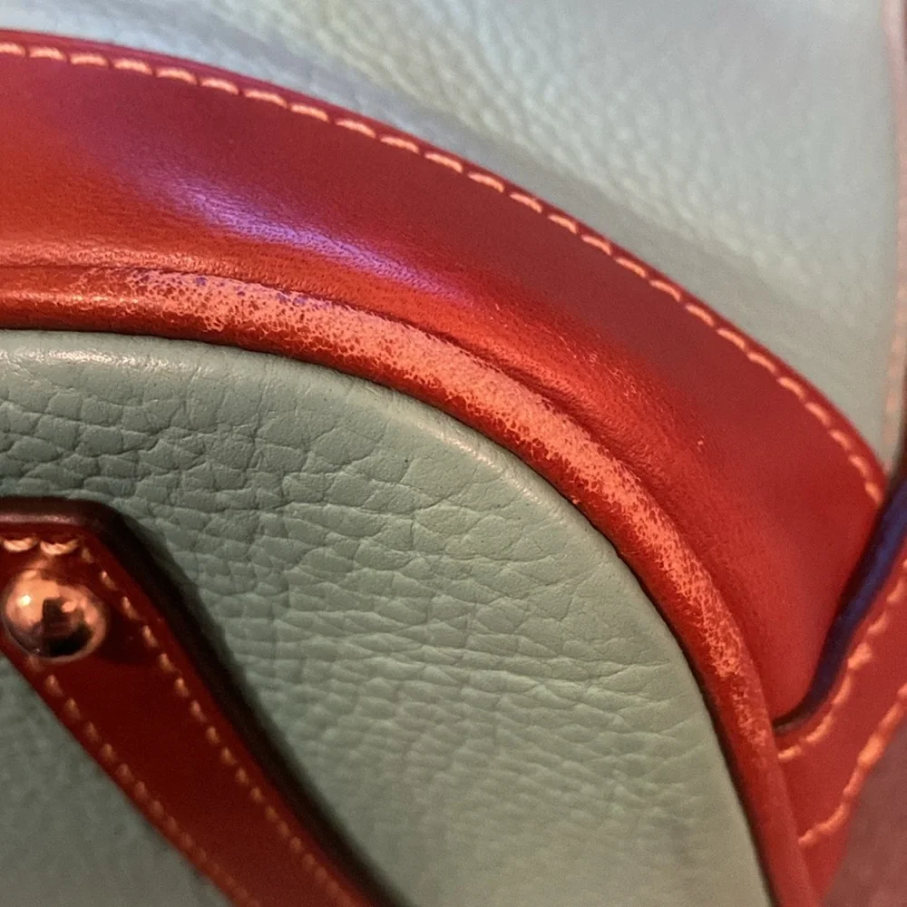 💚DOONEY & BOURKE💚Sea Foam GreenZip Satchel with Crossbody Strap/EUC - Picture 11 of 16